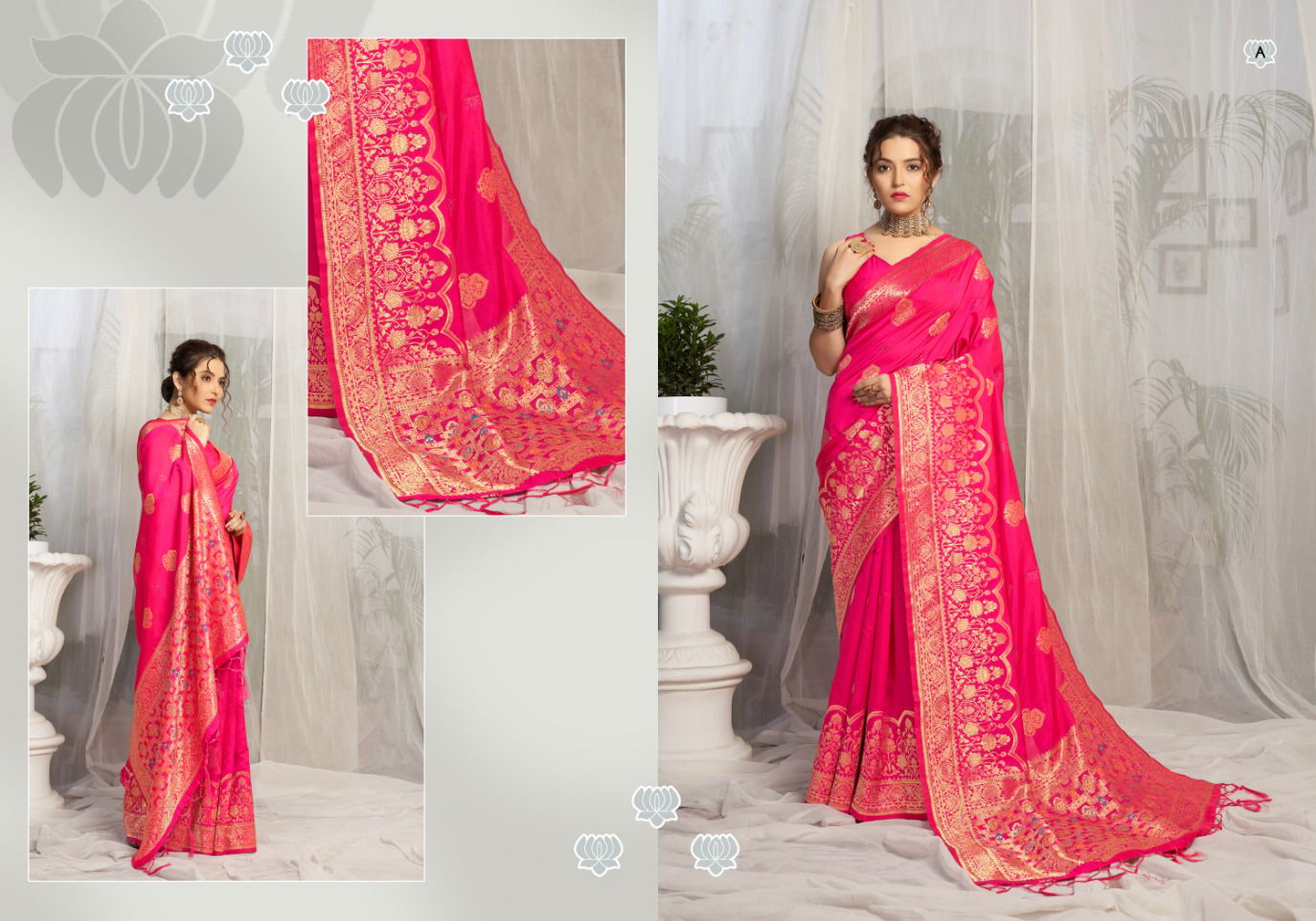 Ynf Mul Mul Banarasi Silk Sarees Catalog
